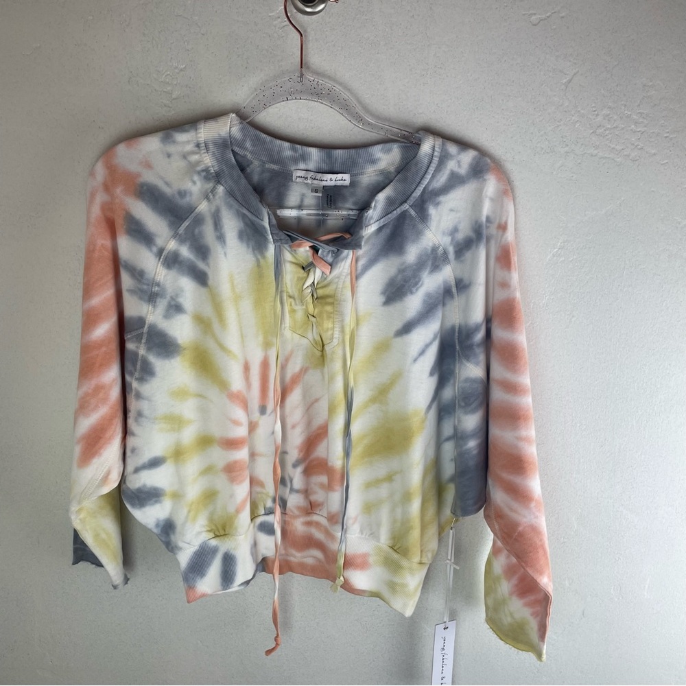 Young fabulous & Broke tie dye sweatshirt